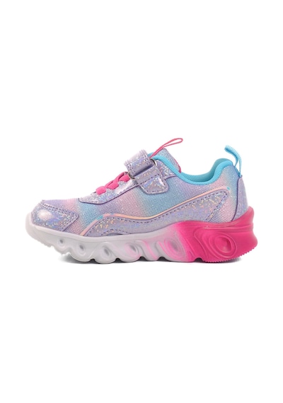 United Colors of Benetton Lila Cırtlı Işıklı Kız Çocuk Spor Ayakkabı Bnı-10136 B
