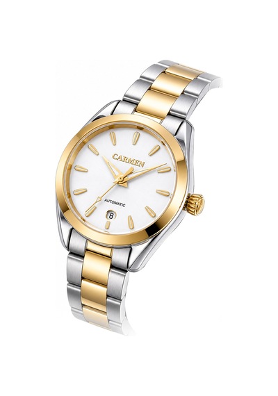 Carmen Crm.20035.05 Miyota Automatic Kol Saati Gold - Gri