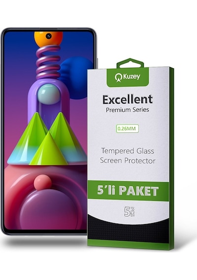 Samsung Uyumlu Galaxy M51 Ekran Koruyucu Cam 5 Adet Ekonomik Paket (541371387) 20 Tl Fark Ile Apple  iPhone Hızlı Şarj Kablosu