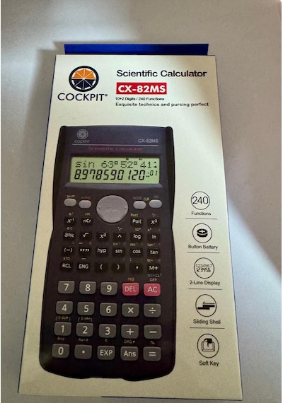 Fonksiyonlu Hesap Makinası Cx-82 Ms Siyah
