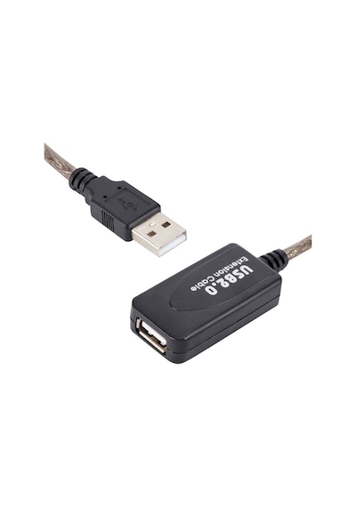 Usb 2.0 güçlendirilmiş extension kablo usb 2.0 dişi erkek kablo 20m