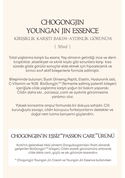 Missha Chogongjin Youngan  ve   Esans 50 ML