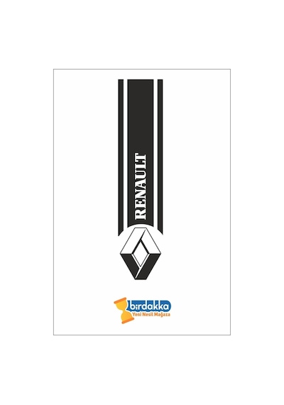 Renault İçin Uyumlu Aksesuar Kaput Sticker Siyah