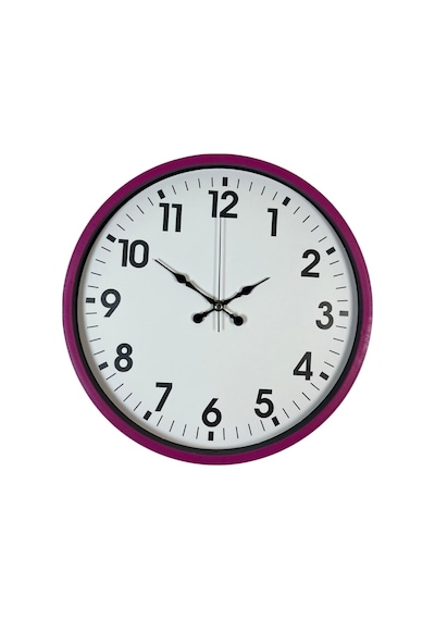 Zentime 36 Cm Pembe Dekoratif Duvar Saati çok Renkli