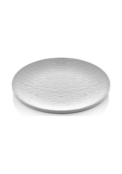 6 Adet Kırılmaz Melamin Tatlı Tabağı Servis Tabağı 21 Cm - Beyaz Beyaz