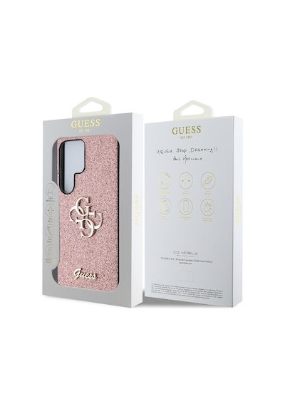 Galaxy Uyumlu S25 Ultra Kılıf Guess Lisanslı 4g Büyük Metal Logolu Glitter Kapak Pembe Galaxy Uyumlu S25 Ultra Kılıf Guess Lisanslı 4g Büyük Metal Logolu Glitter Kapak Pembe