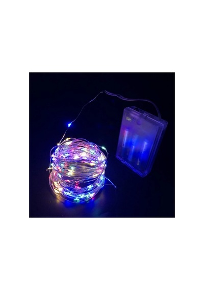 Gd957 Şerit Pilli Aydınlatma 3 Metre 30 Adet Rgb Peri Led