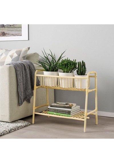 Buskbo El Dokuması Çiçeklik, Rattan, 60 Cm