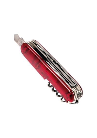 Victorinox Kamp Çakı 1.3713.T Huntsman 15 Fonk Şeffaf Kırmızı İsviçre Kırmızı