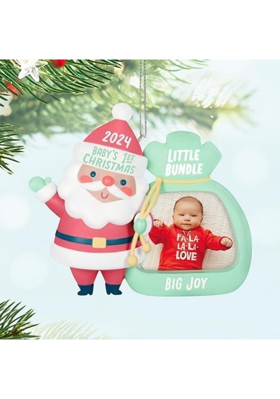 Keepsake Noel Süsü 2024, Küçük Paket Büyük Sevinç 2024 Fotoğraf Çerçevesi, Bebek Duş Hediyeleri