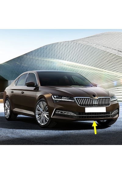 Skoda Superb 20-23 Ön Tampon Alt Orta Plastik Rüzgarlık 3v0807061