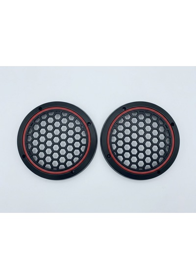16cm Kırmızı Neon Ledli Hoparlör Kapağı