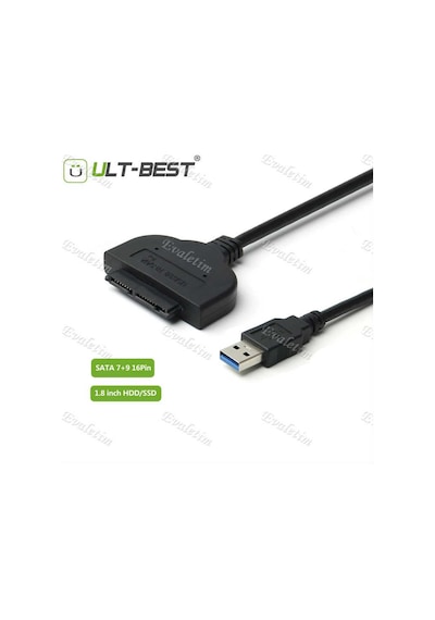 Usb 3.0 To Micro Sata 1.8 7+9 Pin Hdd Hard Disk Kablosu 5132P Mi