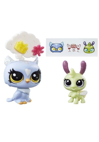 Miniş Ve Yavrusu Eona Eventide,elvin Lamplight Orijinal Aksesuarlı Minişler Lps Littlest Pet Shop - Miniş