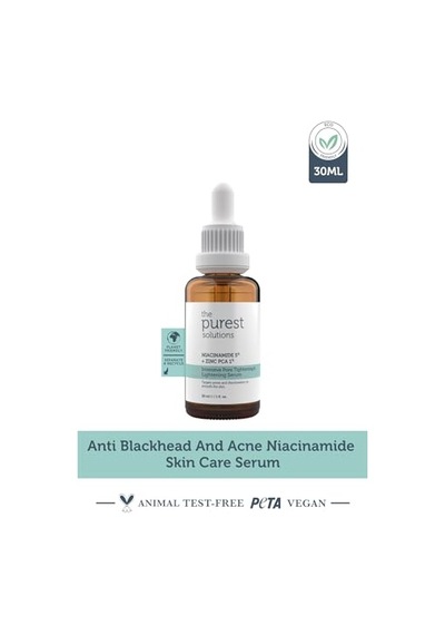 Solutions, Gözenek Ve Siyah Nokta Karşıtı, Sivilce Önleyici Niacinakarın Bölgesi Cilt Bakım Serumu 30 Ml Niacin