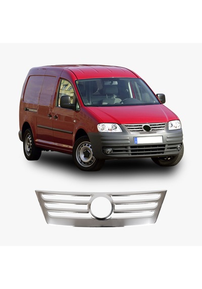Volkswagen Caddy Uyumlu 2003-2010 Ön Panjur Formlu Paslanmaz Çelik