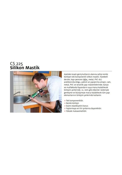 Ceresit Cs 225 Silikon Beyaz 280 Gr 25'li Koli