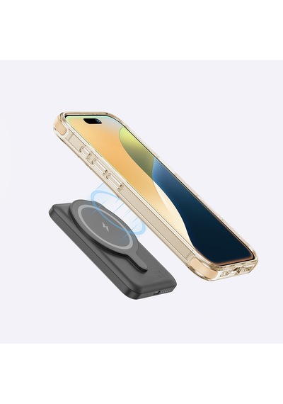 Apple Uyumlu iPhone 16 Pro Kılıf Magsafe Standlı Kartlıklı Set Amazingthing Omni Adventure Seri Rose Gold