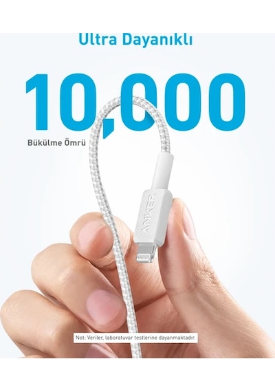 Anker 322 Usb-c To Lightning 1.8 M MFI Lisanslı Şarj ve Data Kablosu Beyaz