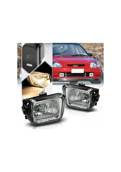 HONDA CİVİC 1996-1998 KARE BEYAZ SİS FARI LAMBASI