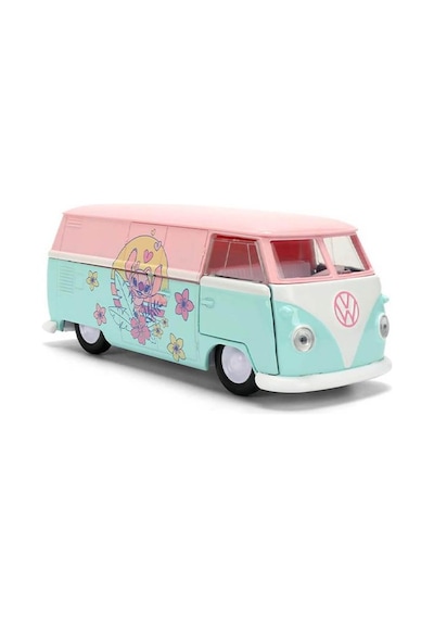 Jada Disney Stitch Angel Desenli 1961 Volkswagen Bus Metal Model Araç 1:32 9336358314r00