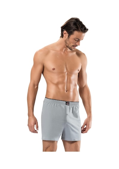 Erdem Erkek Gri Penye Boxer 3'lü Paket