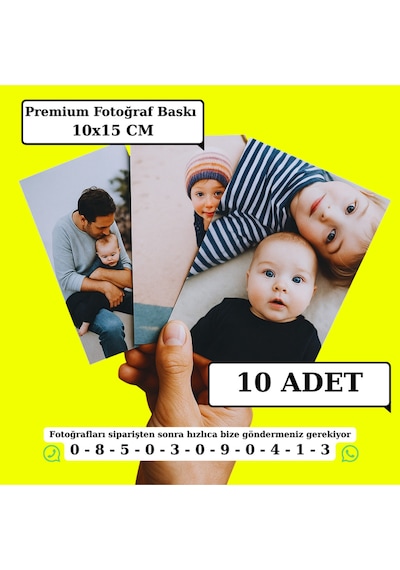 Kişiye Özel Premium Fotoğraf Baskı 10 Adet 10x15 Cm