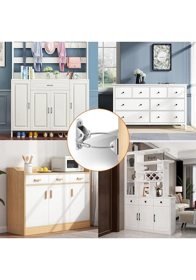 Kyrotech Mobilya Devrilmesini Önleyici Duvar Ankrajı Ve Çelik Mobilya Emniyet Kayışı Seti, Bebek, Çocuk Ve Evcil Hayvan Güvenliği İçin Şifonyer, Kitaplık Ve Dolap Sabitleyici Çok Renkli Kyrotech Mobilya Devrilmesini Önleyici Duvar Ankrajı Ve Çelik Mobilya Emniyet Kayışı Seti, Bebek, Çocuk Ve Evcil Hayvan Güvenliği İçin Şifonyer, Kitaplık Ve Dolap Sabitleyici Çok Renkli