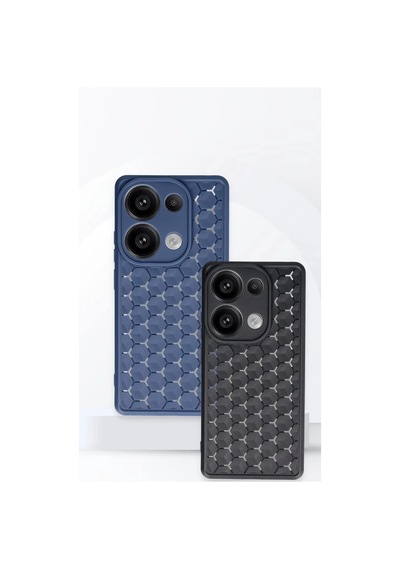 Xiaomi Redmi Note 13 Pro 4g Kılıf Petek Silikon Kapak - Kırmızı Kirmizi