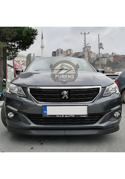Peugeot 301 2012-2021 Uyumlu H Lip Esnek Ön Lip 2 Parça Karlık Ön Ek Tampon Altı Dill