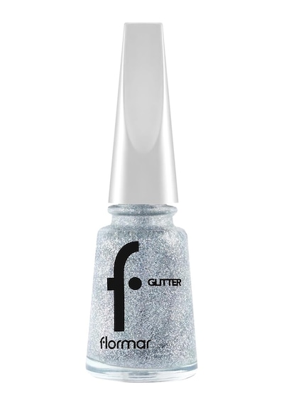 Yoğun Simli Şeffaf Oje - Glitter Nail Enamel - Gl038 Holographıc Sılver-8682536049924