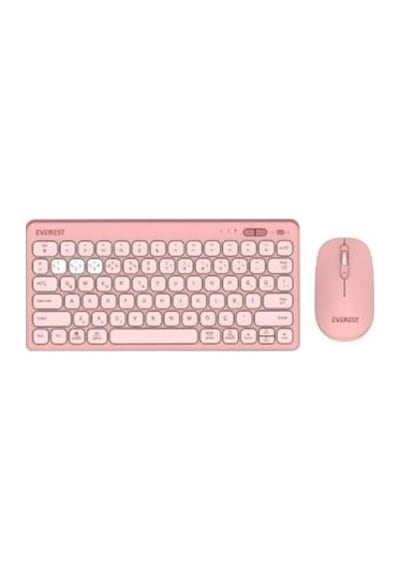 Everest Lumı Km-bt903 Pembe 3in1 3 Bt + 2.4 1600dpi Q Kablosuz Klavye + Mouse Set Kdo