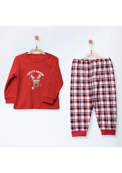 Andywawa Little Dreamers Bebek Pijama Takımı Ac27163 Kırmızı