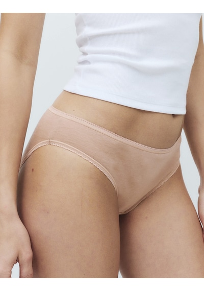 Marks & Spencer 5'li Saf Pamuklu Bikini Külot Seti T61008800N Bej