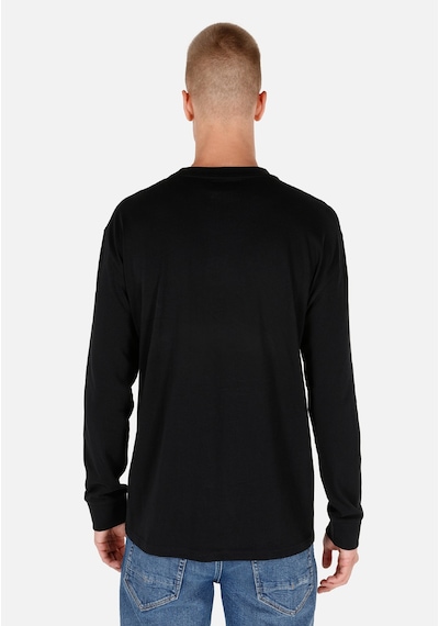 Colin's Colins Regular Fit Bisiklet Yaka Basic Siyah Erkek Uzun Kol Tişört Cl1065666 Siyah