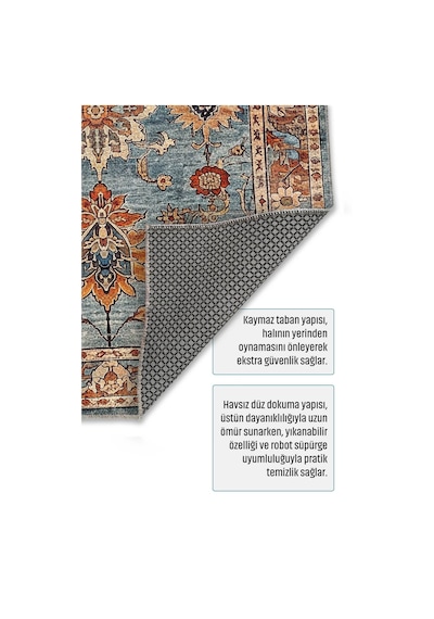 Dekoratif Halı Kaymaz Taban Leke Tutmaz Yıkanabilir Kilim Özel Ölçü Salon Halısı 3030