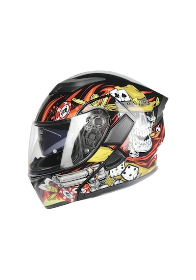 Rhkc 902 Çene Açılır Vizörlü Kask İskelet Renkli
