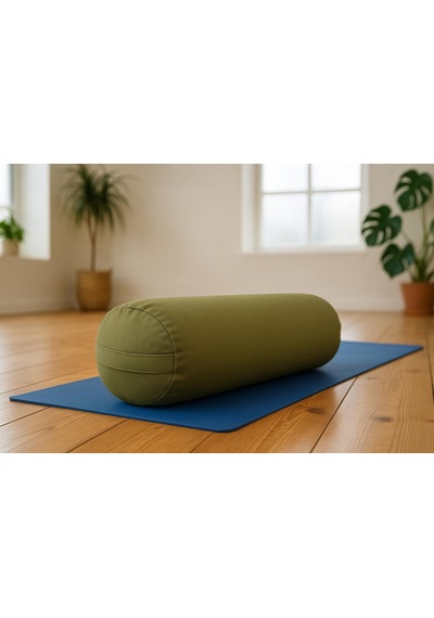 Bolster Minderi - Silindir Yoga Yastığı - Sosis Yastık Yeşil