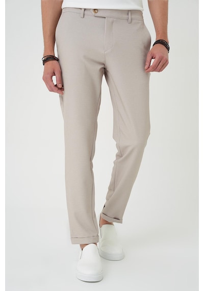 Efor Comfort Fit Beli Lastikli Bej Jogger Pantolon P 1181 Bej