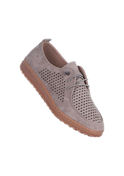 Ayakcenter Ayzen 1050 Vizon Kadın Loafer Ayakkabı Vizyon