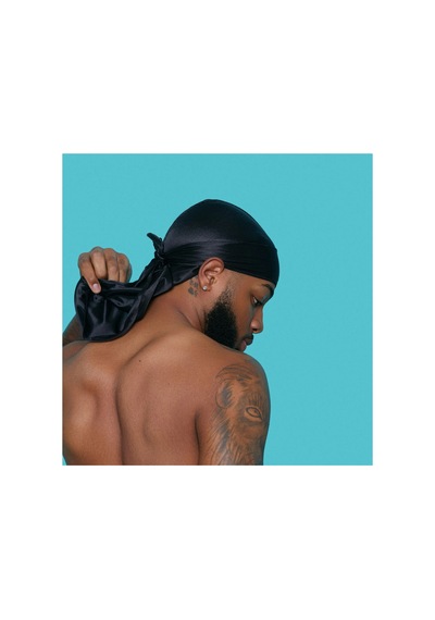 Siyah Durag Ayarlanabilir Premium Unisex Bandana Siyah Siyah