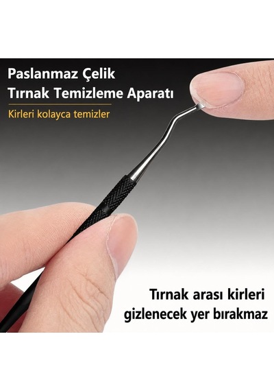 Tr Profesyonel Batık Tırnak Makası Seti 5 Parça Kalın Tırnak Kesici, Tırnak Eğesi, Temizleme Aparatı Ve Cımb