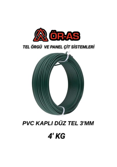 Pvc - Kaplı Düz Tel - 3 Mm Kalınlık - 4 -kg
