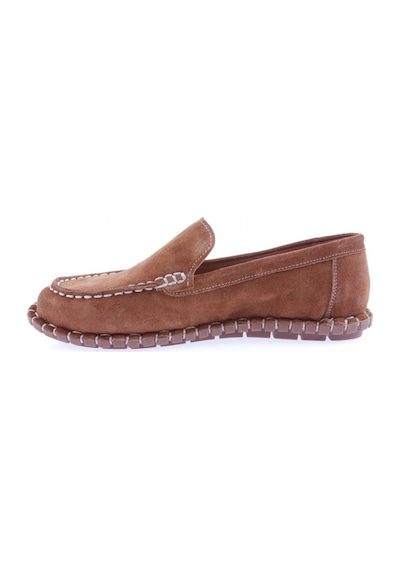 Dgn 603-23y Kadin Dikiş Detayli Loafer Ayakkabi 603-2109-R1783 Taba