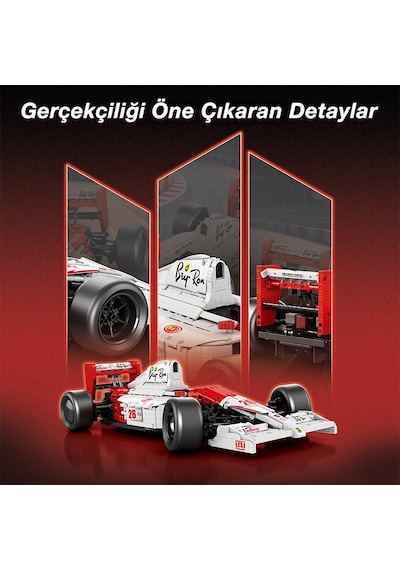 Reobrix Technic 11039 1/8 Mclaren Formula 1 Araba Yaratıcı Yapı Blok Seti Building Blocks -2800parça
