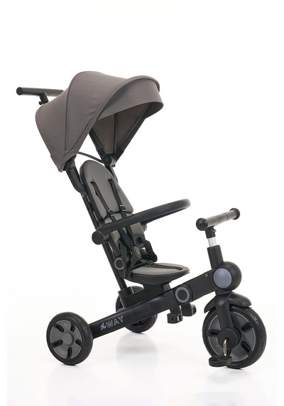 Flow 9in1 Smart Trike Çift Yönlü, Yatabilir, Katlanabilir, Denge Bisikleti Özellikli Bebek Ve Çocuk Bisikleti Gri