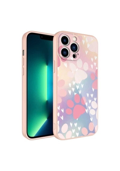 Apple Uyumlu iPhone 12 Pro Max Kılıf Kamera Korumalı Desenli Sert Silikon Zore Epoksi Kapak NO4
