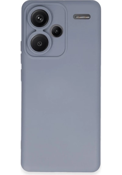 Mey İthalat Redmi Note 13 Pro Plus Kılıf Nano İçi Kadife Silikon - Gri