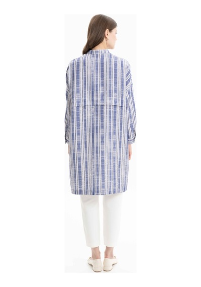 Aker 24ss15166112 Büyük Beden Tunik 24ss15166112 086 İndigo İndigo