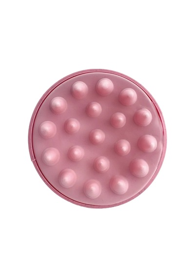 Slikon Saç Masaj Fırçası Şampuan Tarağı Pembe